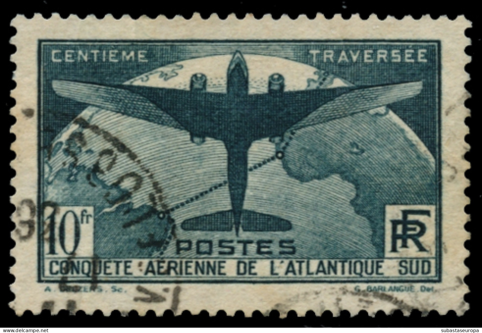 FRANCIA. Ø 320/21. Travesía Del Atlántico. Lujo. Cat. +500 €. - Used Stamps