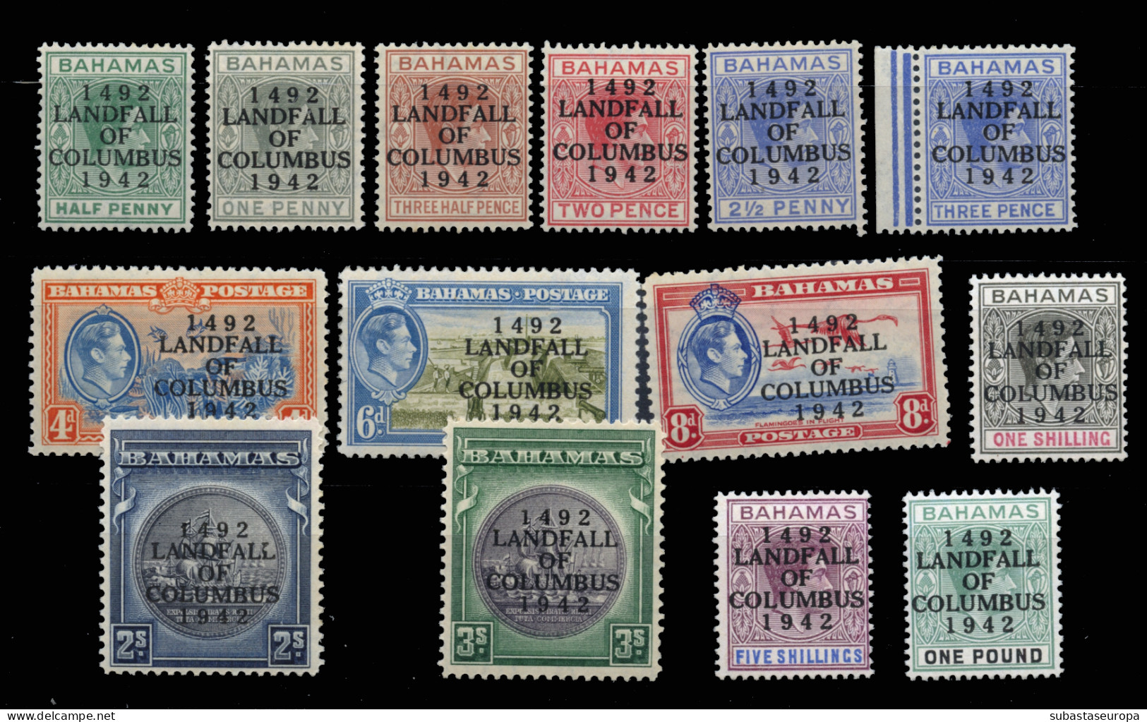 BAHAMAS. * 118A/18Q. Preciosa. Cat. 67 €. - 1859-1963 Colonia Britannica