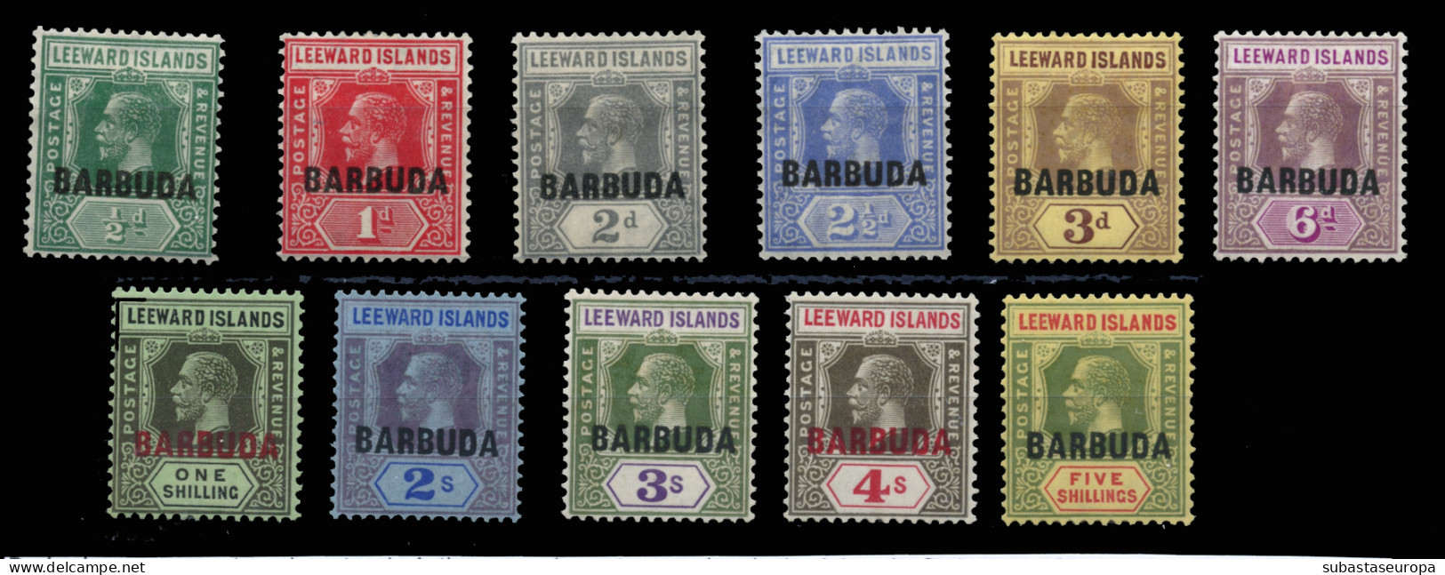 BARBUDA. * 1/11. Preciosa. Cat. 265 €. - 1858-1960 Colonia Britannica