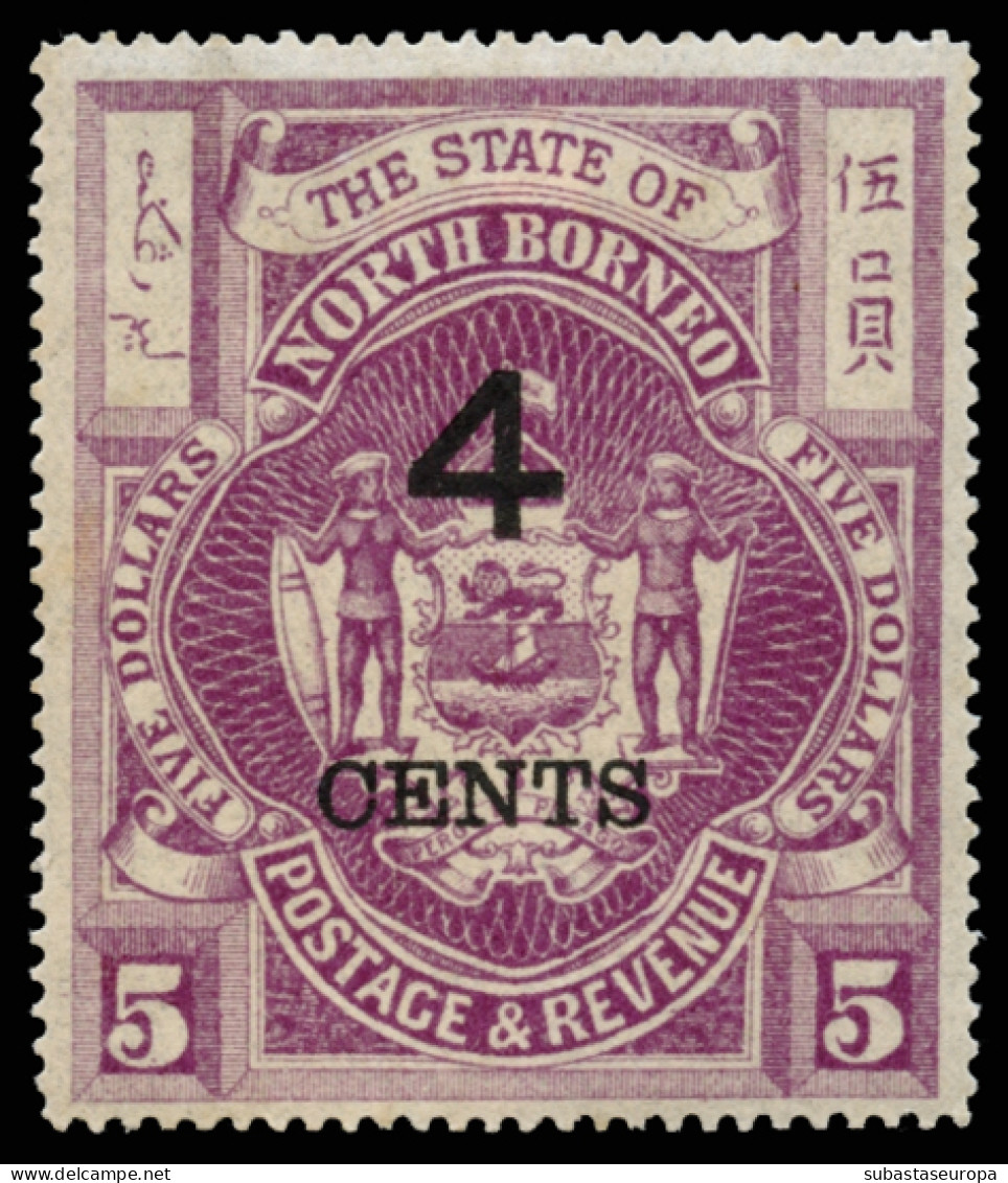 BORNEO DEL NORTE. * 87/97. Muy Bonita. Certificado CMF. Cat. 450 €. - Bornéo Du Nord (...-1963)