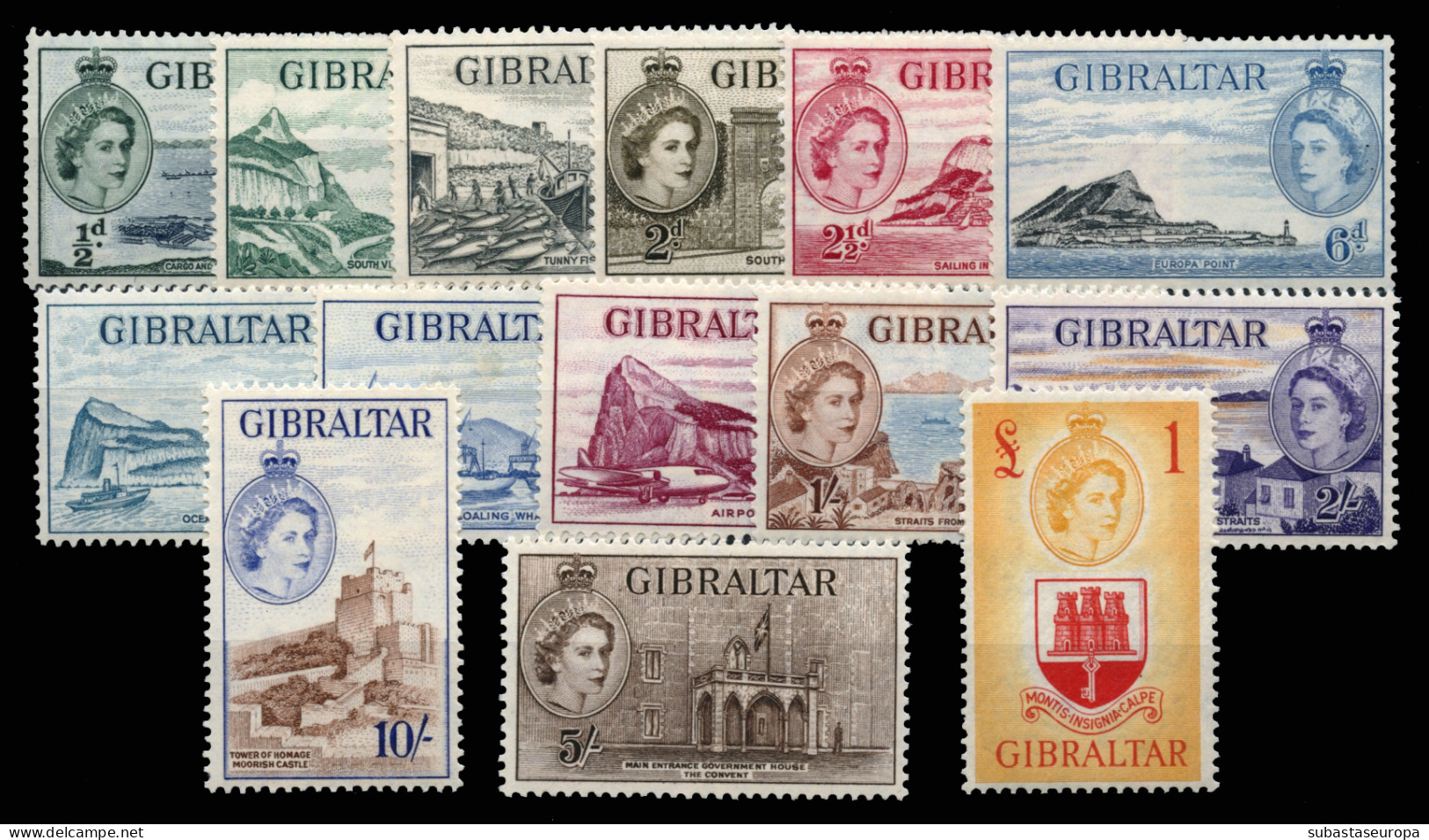 GIBRALTAR. */** 130/43. Preciosa. Cat. 225 €. - Gibilterra