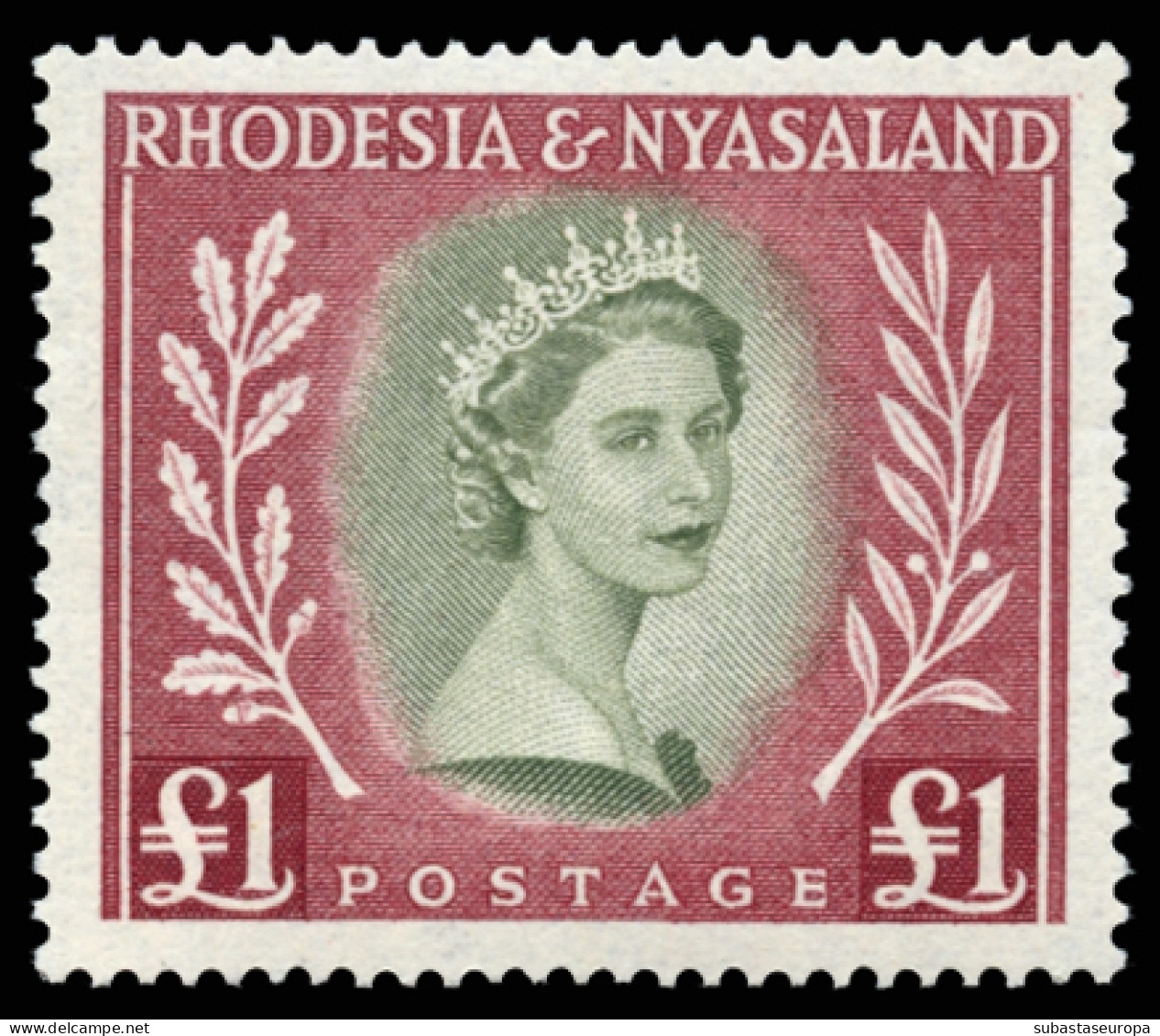 RODESIA NYASSALAND. * 1/15. Preciosa. Cat. 135 €. - Rodesia & Nyasaland (1954-1963)