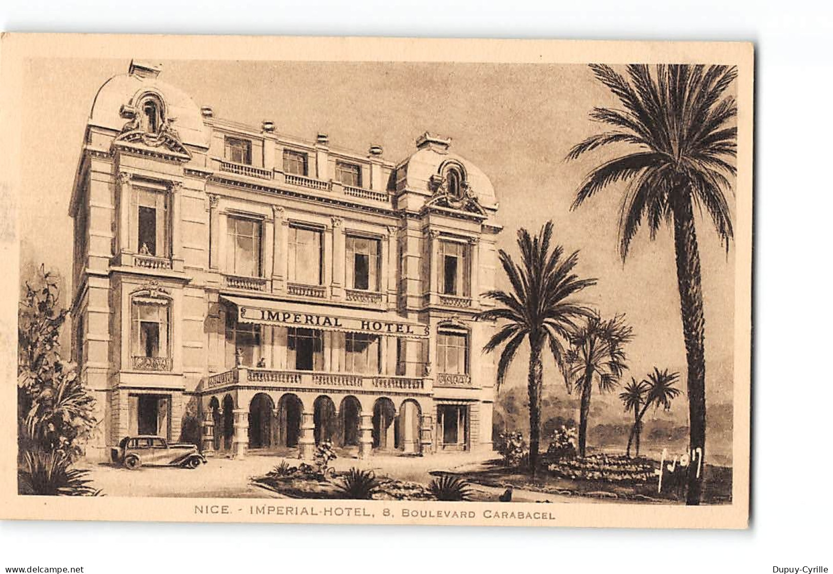 NICE - Impérial Hôtel - Boulevard Carabacel - Très Bon état - Cafés, Hoteles, Restaurantes