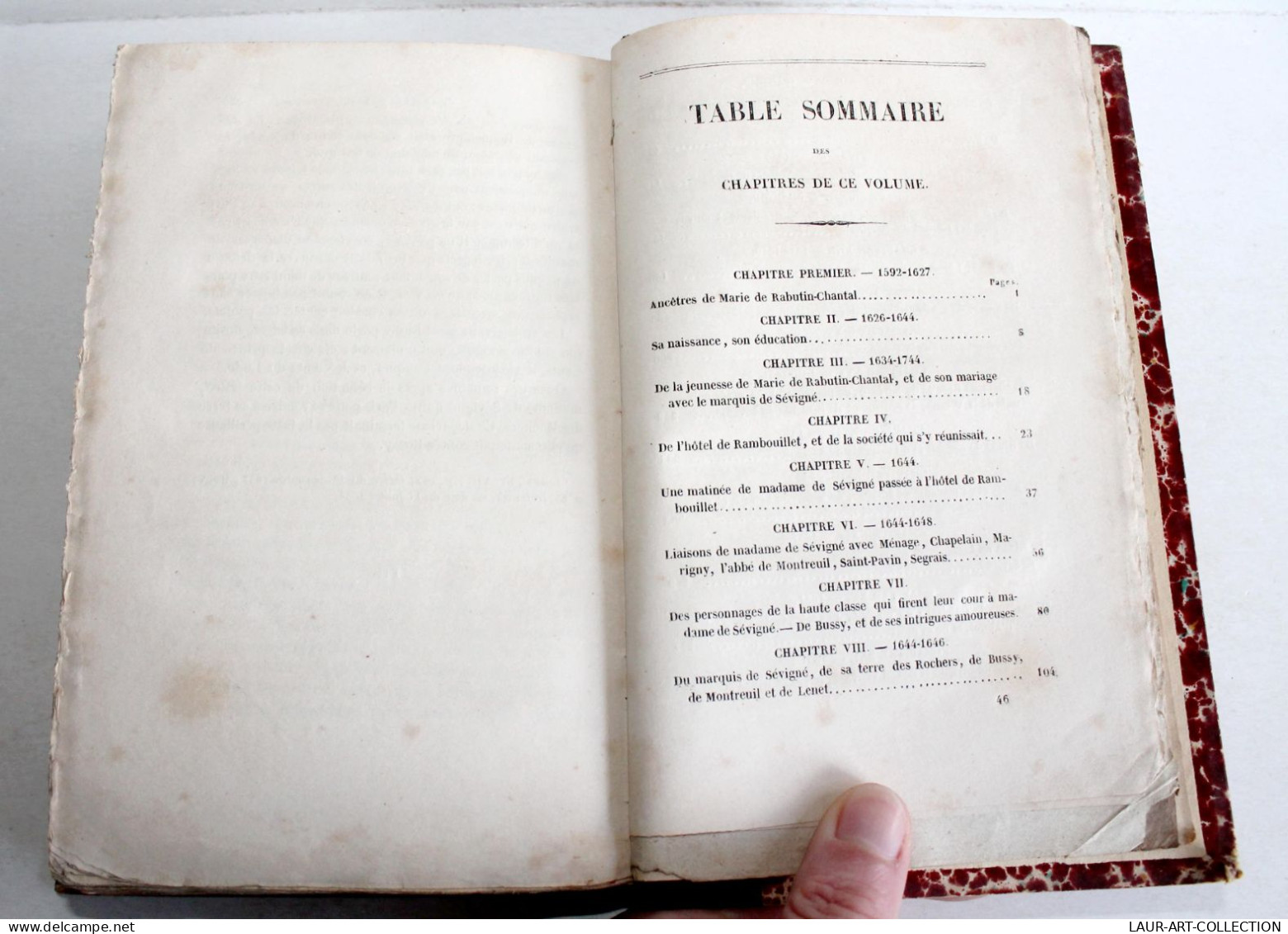 MEMOIRES VIE ET ECRITS DE MARIE DE RABUTIN SEVIGNE, REGENCE Par WALCKENAER 1842 / ANCIEN LIVRE XIXe SIECLE (2603.114) - 1801-1900