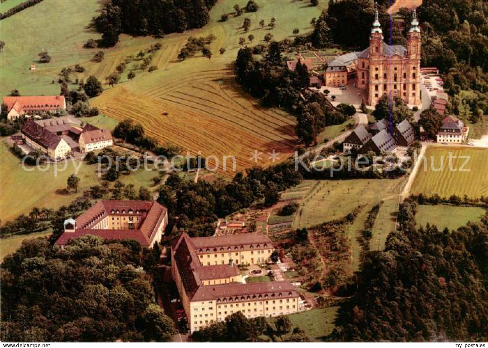 73786005 Staffelstein Fliegeraufnahme Basilika Vierzehnheiligen Staffelstein - Staffelstein