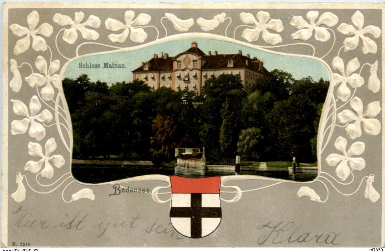 Schloss Bainau - Prägekarte - Other & Unclassified