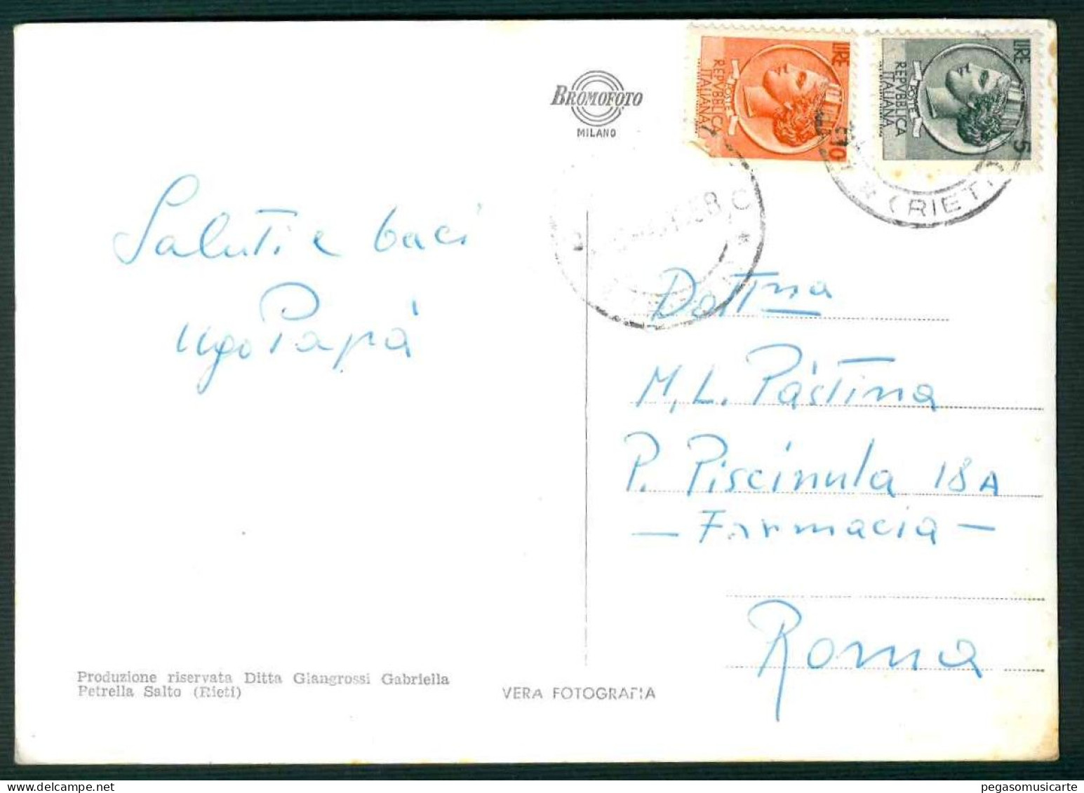 BF083 SALUTI DA PETRELLA SALTO - RIETI - 4 VEDUTE 1958 - Other & Unclassified