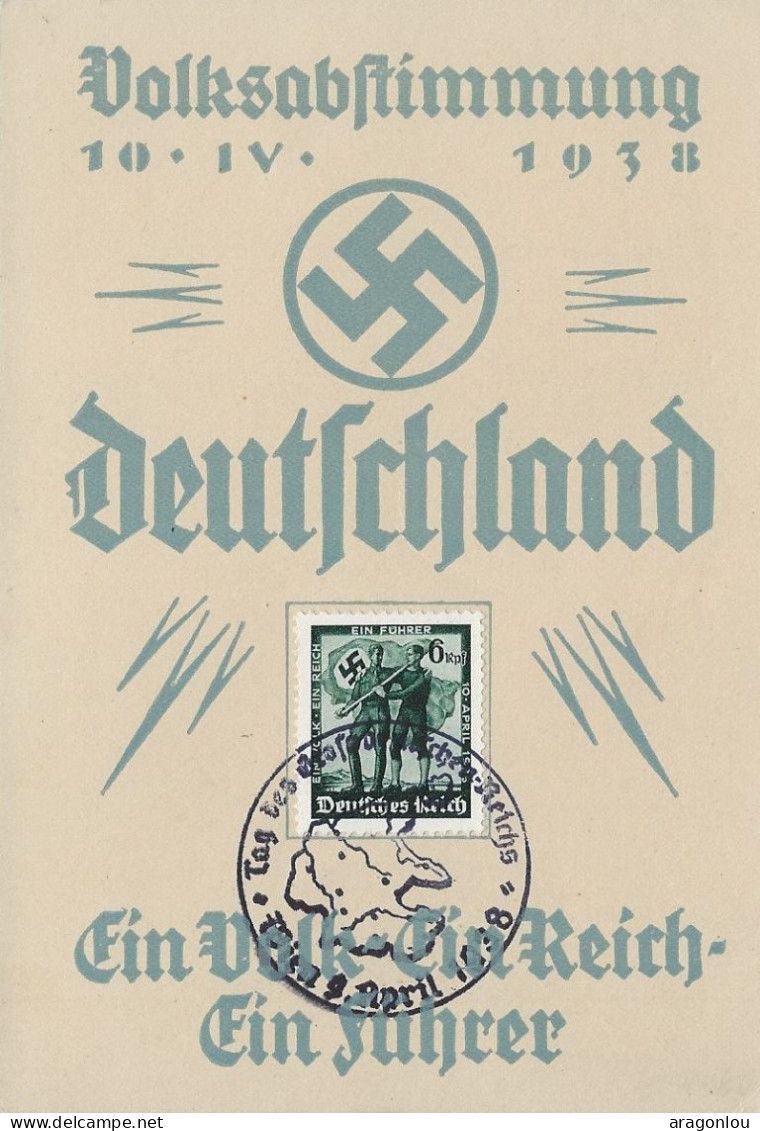 Europa - Deutschland-Drittes Reich - Postkarte  -  1938 - Weltkrieg 1939-45