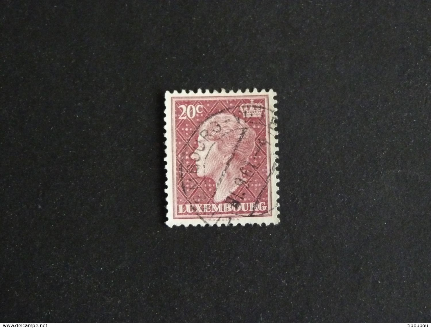 LUXEMBOURG LUXEMBURG YT 544A OBLITERE - GRANDE DUCHESSE CHARLOTTE - Used Stamps