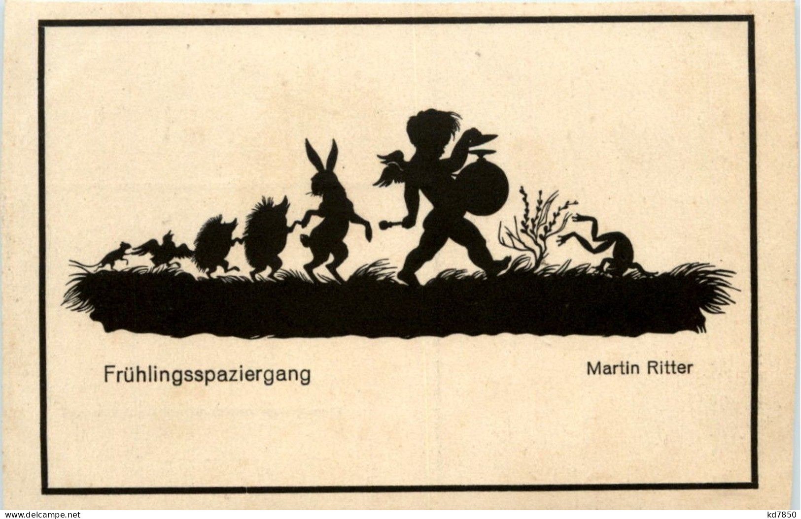 Martin Ritter - Frühlingsspaziergang - Silhouetkaarten