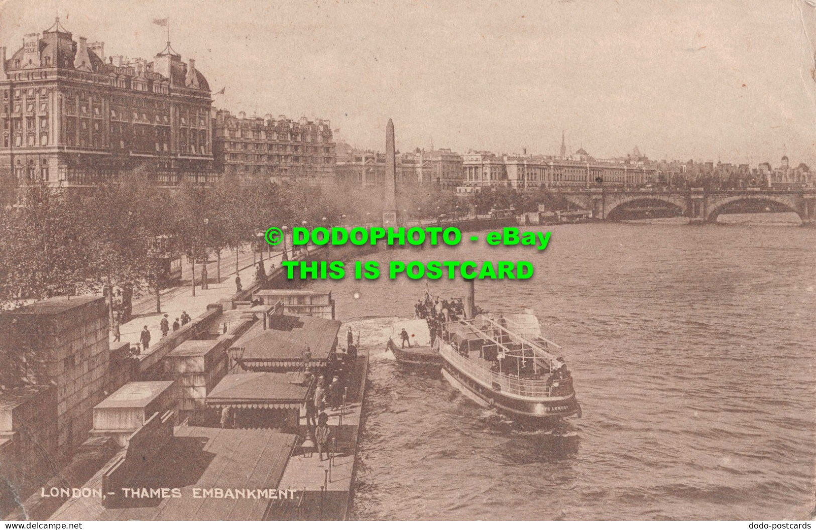 R531195 London. Thames Embankment. London Stereoscopic Companys Lesco Series. 19 - Other & Unclassified