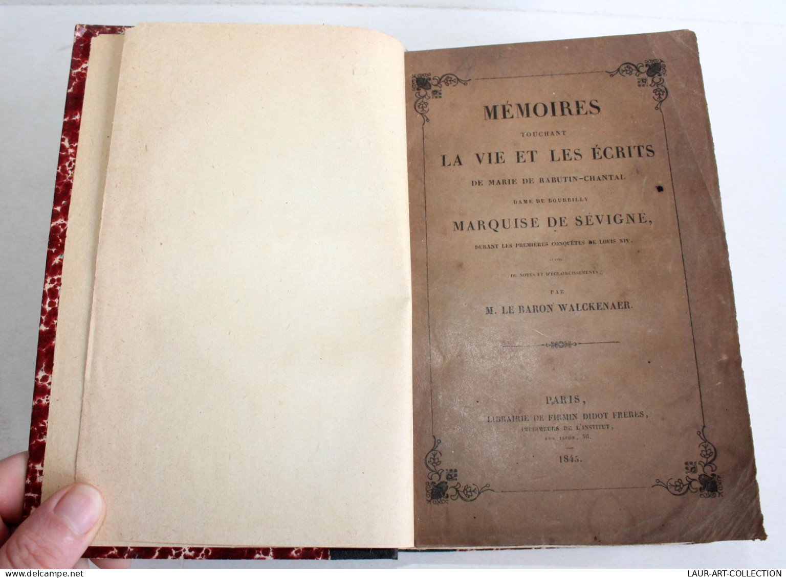 MEMOIRES VIE & ECRITS DE MARIE RABUTIN SEVIGNE, 1er CONQUETE Par WALCKENAER 1845 / ANCIEN LIVRE XIXe SIECLE (2603.115) - 1801-1900