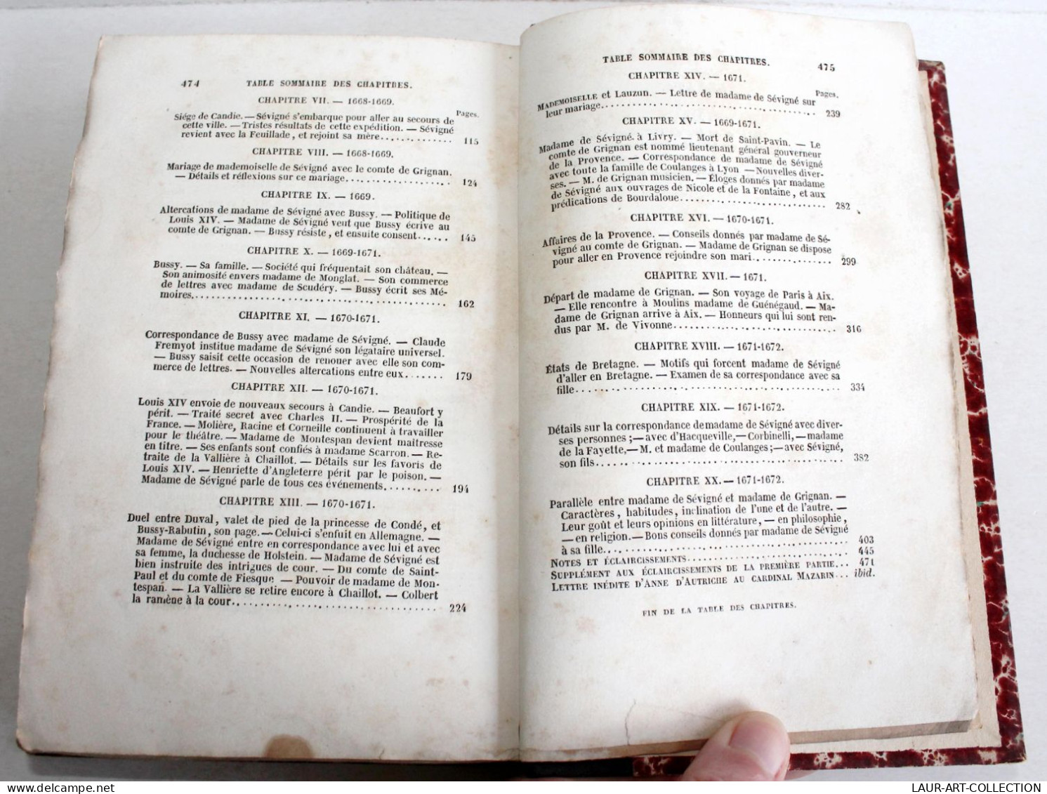 MEMOIRES VIE & ECRITS DE MARIE RABUTIN SEVIGNE, 1er CONQUETE Par WALCKENAER 1845 / ANCIEN LIVRE XIXe SIECLE (2603.115) - 1801-1900