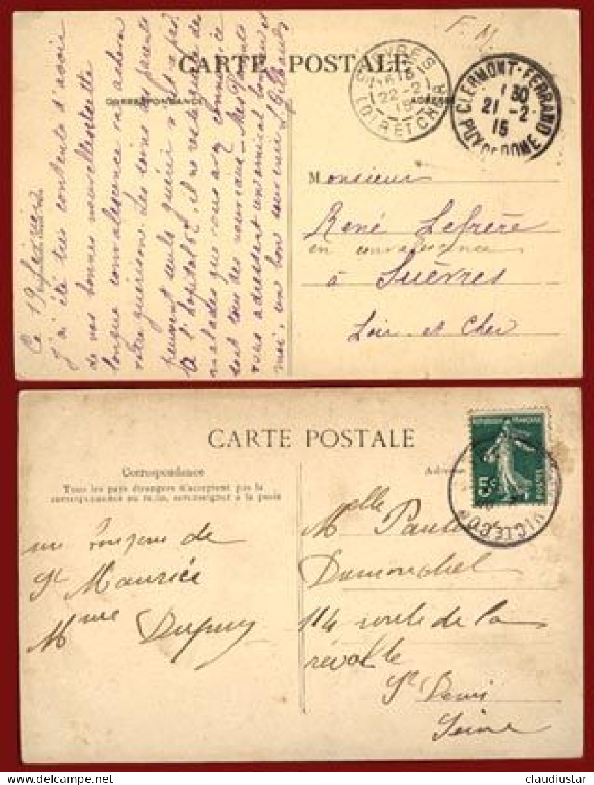 ** LOT  3  CARTES  -  PLACE  De  JAUDE  1915 ** - Clermont Ferrand