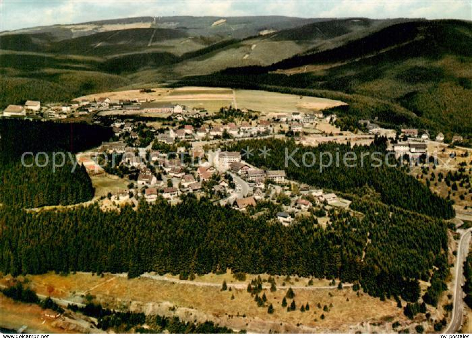 73785906 Schulenberg Oberharz Fliegeraufnahme Gesamtansicht Schulenberg Oberharz - Sonstige & Ohne Zuordnung