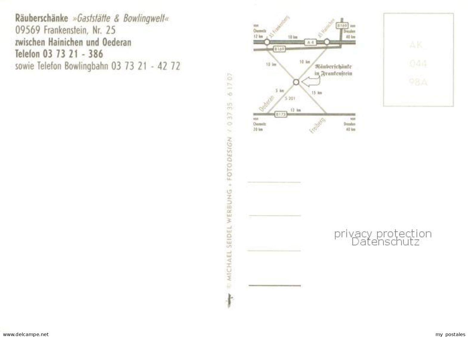 73785898 Frankenstein Sachsen Raeuberschaenke Gaststaette Und Bowlingwelt  - Autres & Non Classés