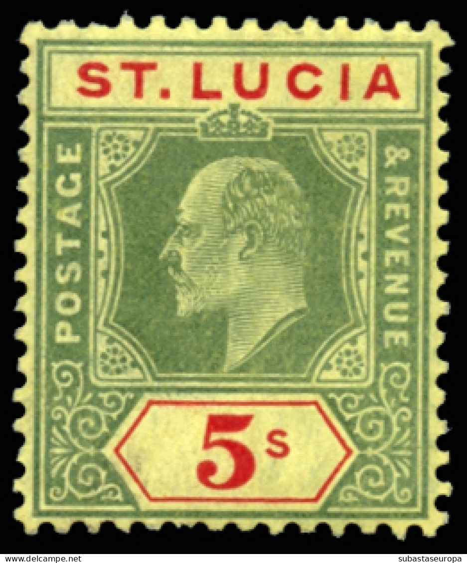 SANTA LUCÍA. * 54/60. Bastante Bonita. Cat. 185 €. - St.Lucia (...-1978)