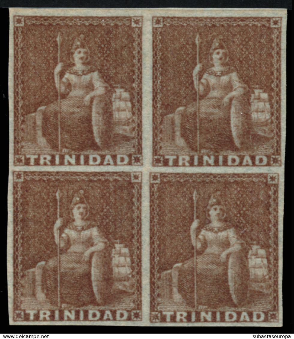 TRINIDAD. * 1A. En Bloque De 4. Precioso. Cat. +80 €. - Trindad & Tobago (...-1961)