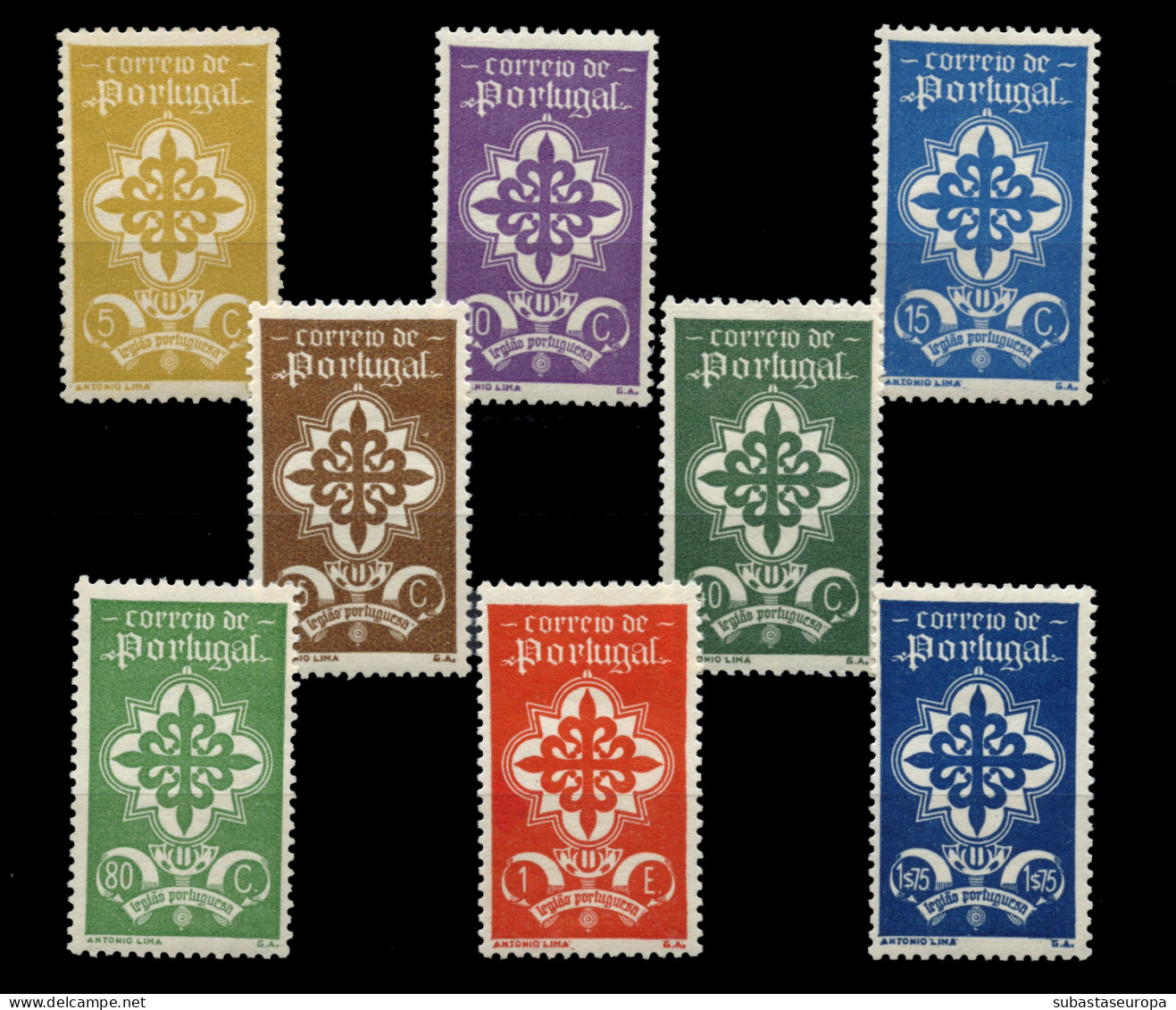 PORTUGAL. * 592/99. Legión Portuguesa. Mundifil Nº 583/90 +(228 €). - Unused Stamps