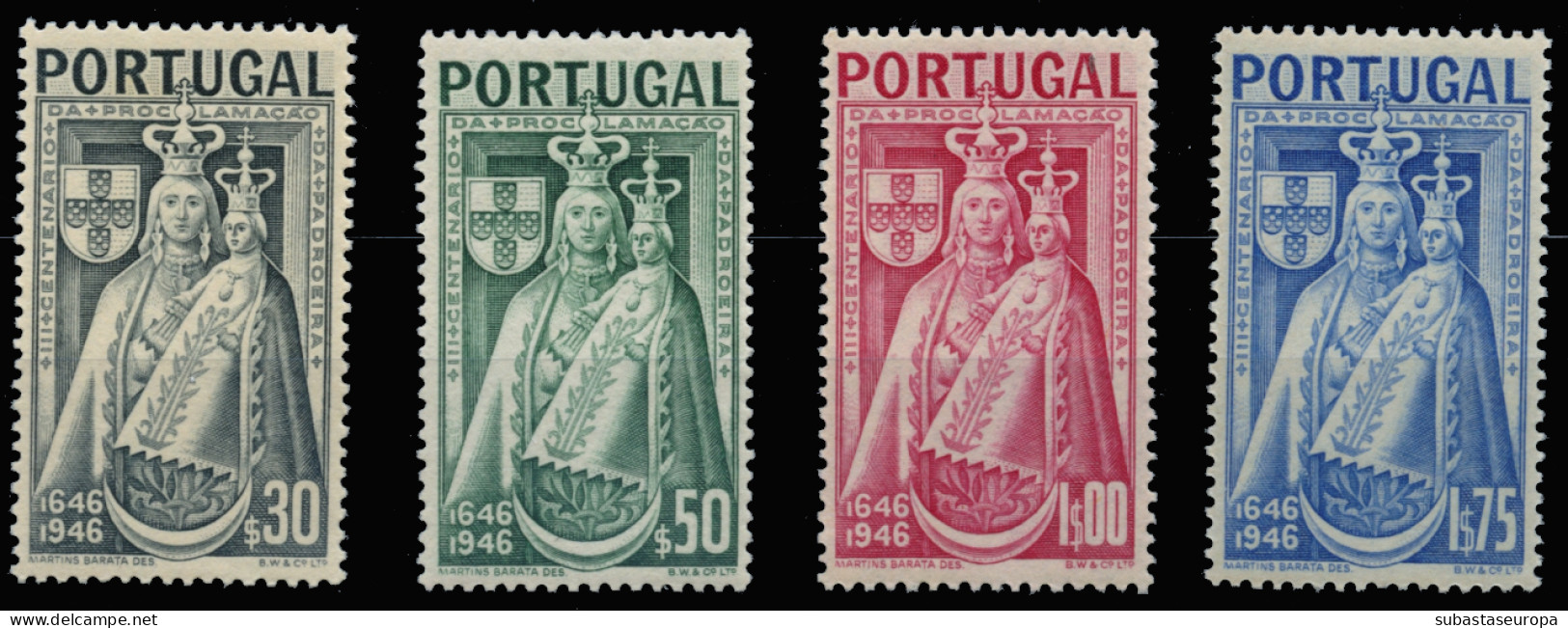 PORTUGAL. ** 684/87. Patrona De Portugal. Mundifil Nº 673/76 (18 €). Cat. 11 €. - Ongebruikt