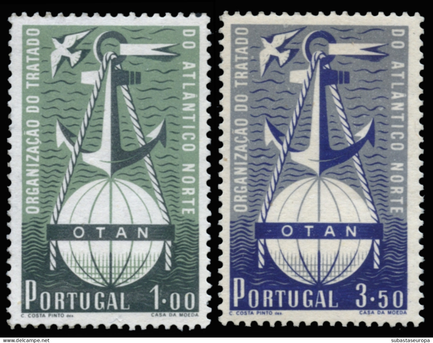 PORTUGAL. ** 749/50. OTAN. Cat. 400 €. - Unused Stamps