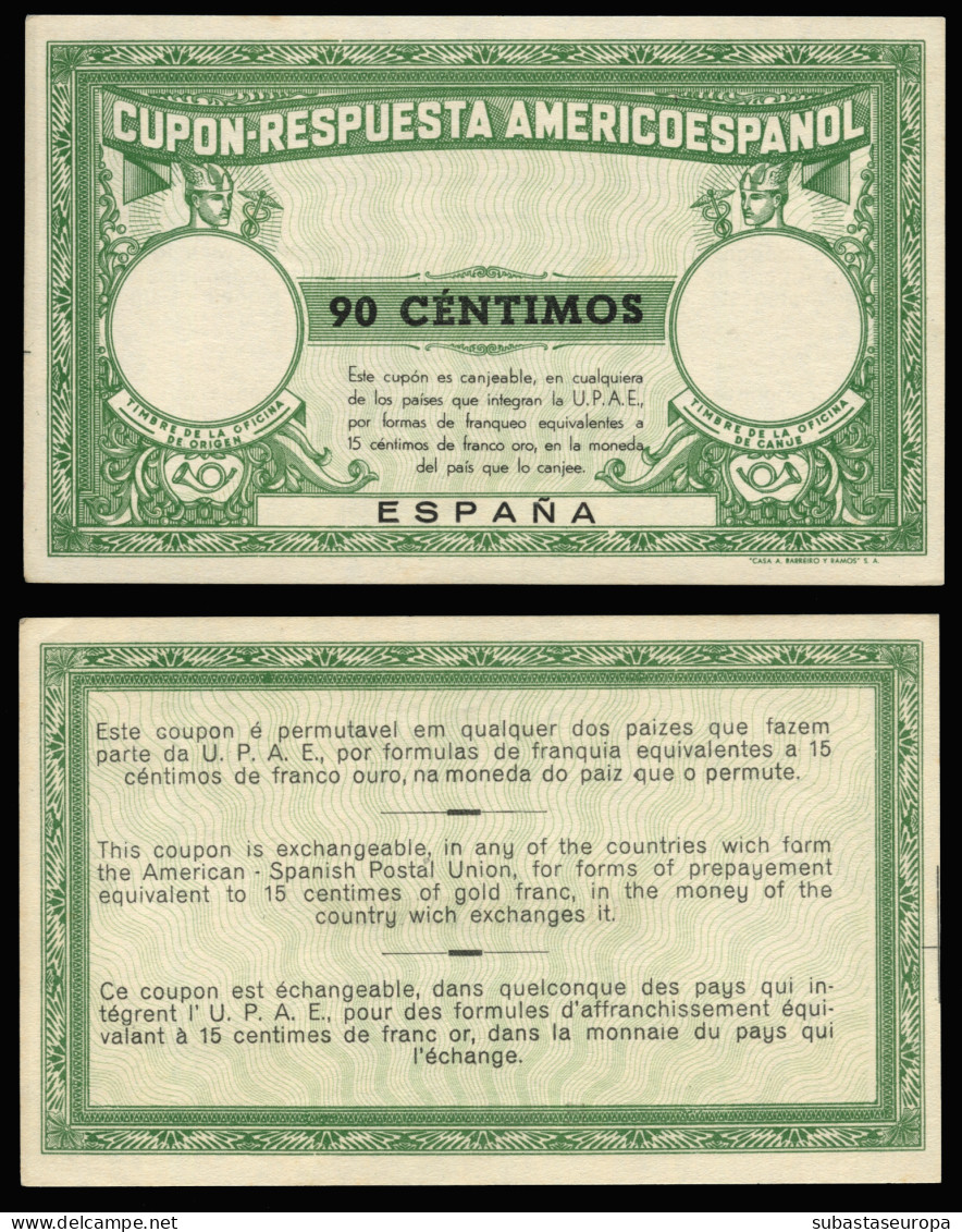 Conjunto De 70 Ejemplares Cupón-respuesta Americo/Español. Nuevo. Calidad De Lujo. - Autres & Non Classés