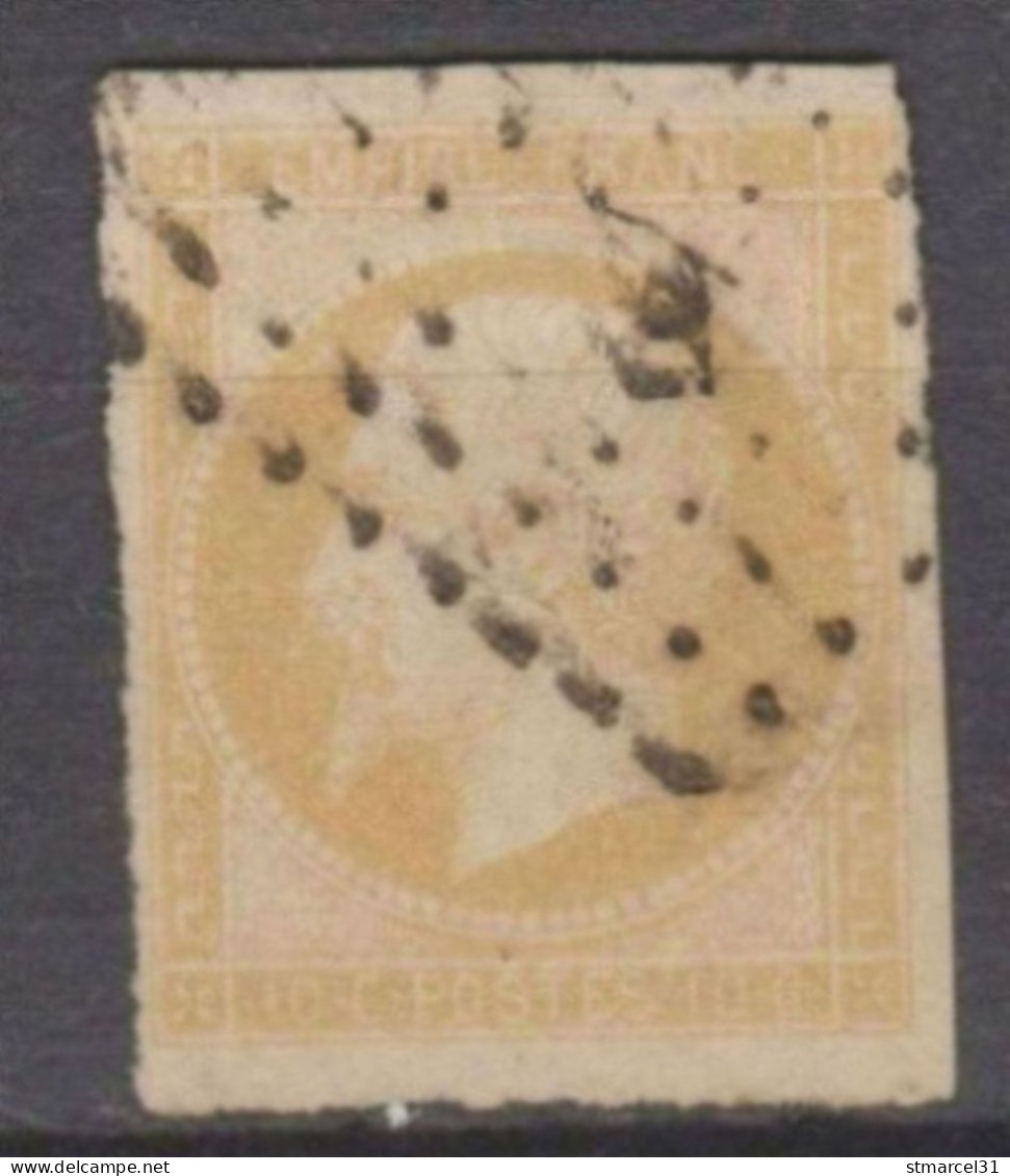 NUANCE EXTREME Du " JAUNE CITRON" N°13Al De 1857-58 TBE Cote 75€ - 1853-1860 Napoléon III.