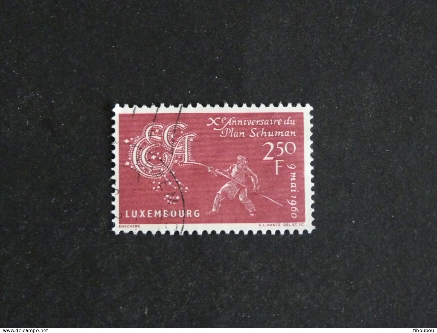 LUXEMBOURG LUXEMBURG YT 578 OBLITERE - PLAN SCHUMAN - Used Stamps