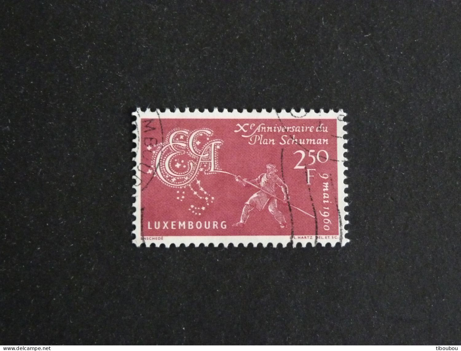 LUXEMBOURG LUXEMBURG YT 578 OBLITERE - PLAN SCHUMAN - Used Stamps