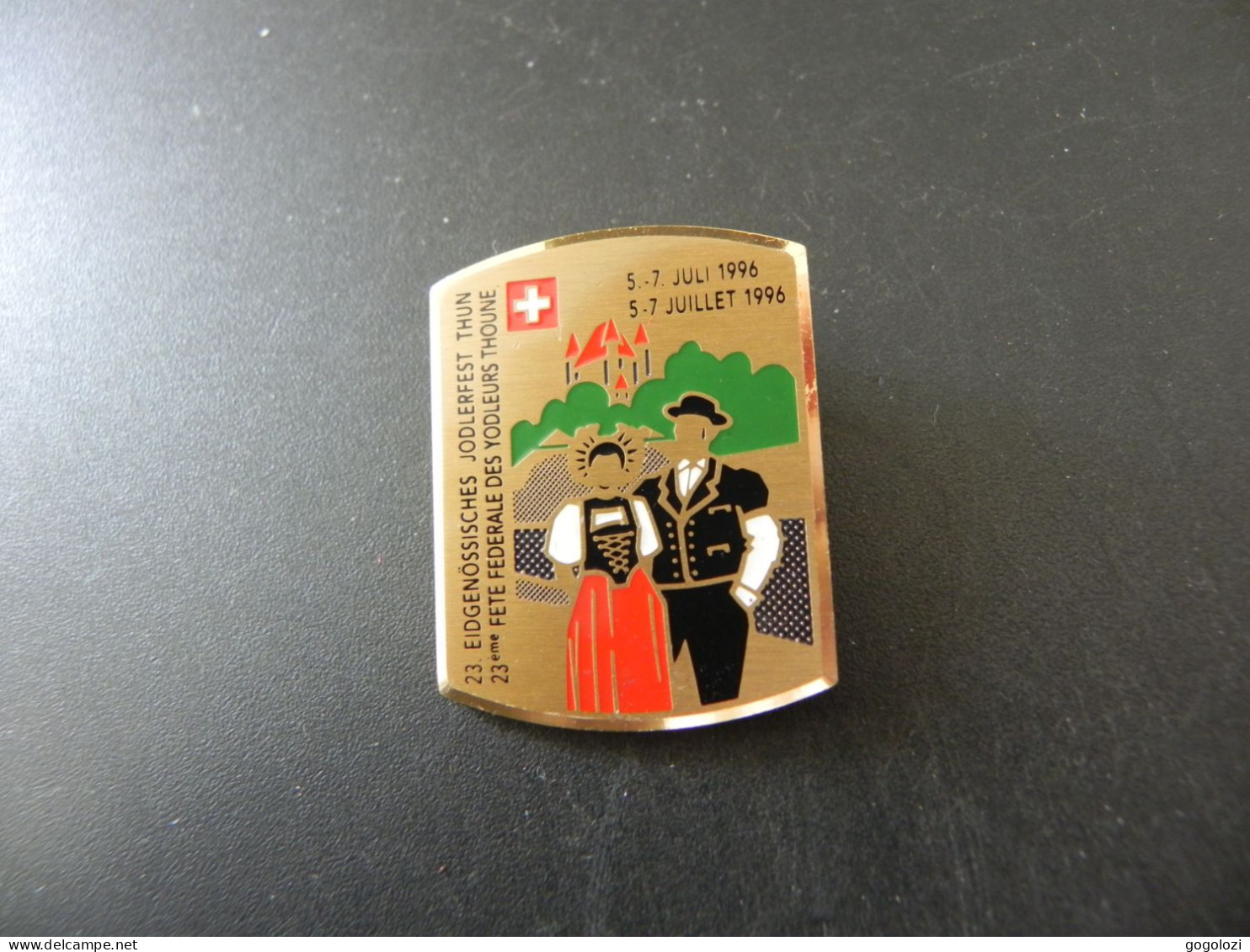 Old Badge Schweiz Suisse Svizzera Switzerland - Jodlerfest Thun 1996 - Non Classés