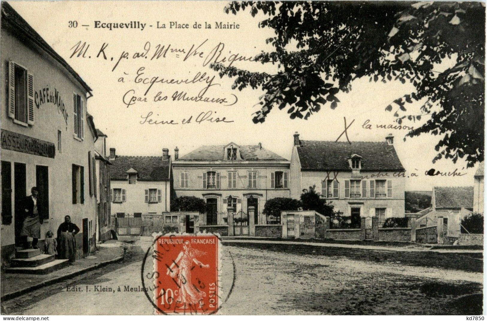 Ecquevilly - La Place De La Maire - Andere & Zonder Classificatie