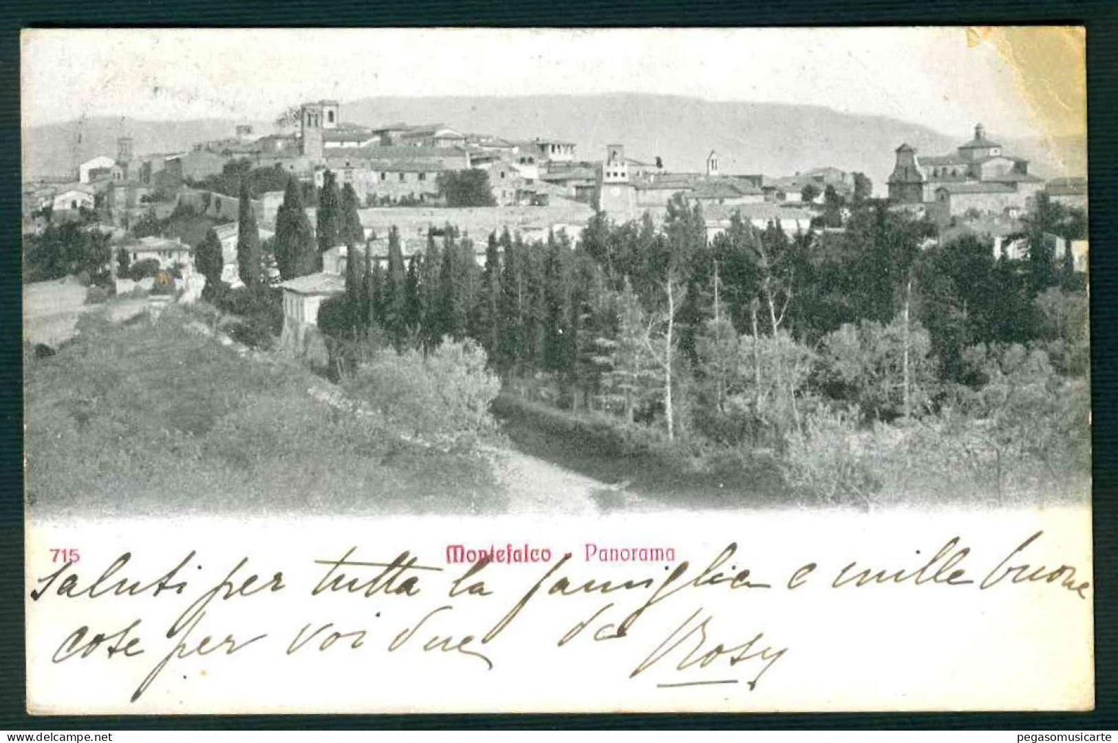 BF086 MONTEFALCO - PANORAMA - PERUGIA - 1913 - Otros & Sin Clasificación