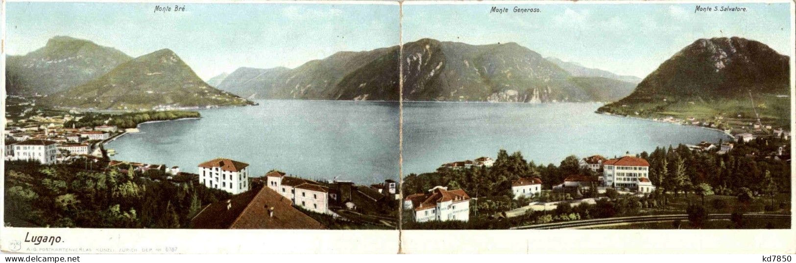 Lugano - Klappkarte - Lugano