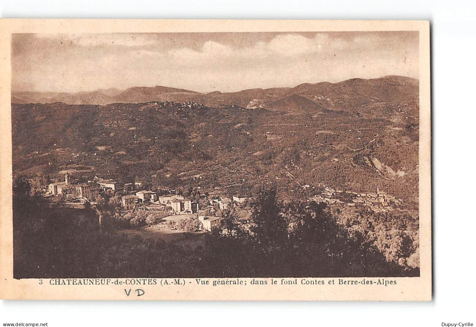 CHATEAUNEUF DE CONTES - Vue Générale - Très Bon état - Andere & Zonder Classificatie