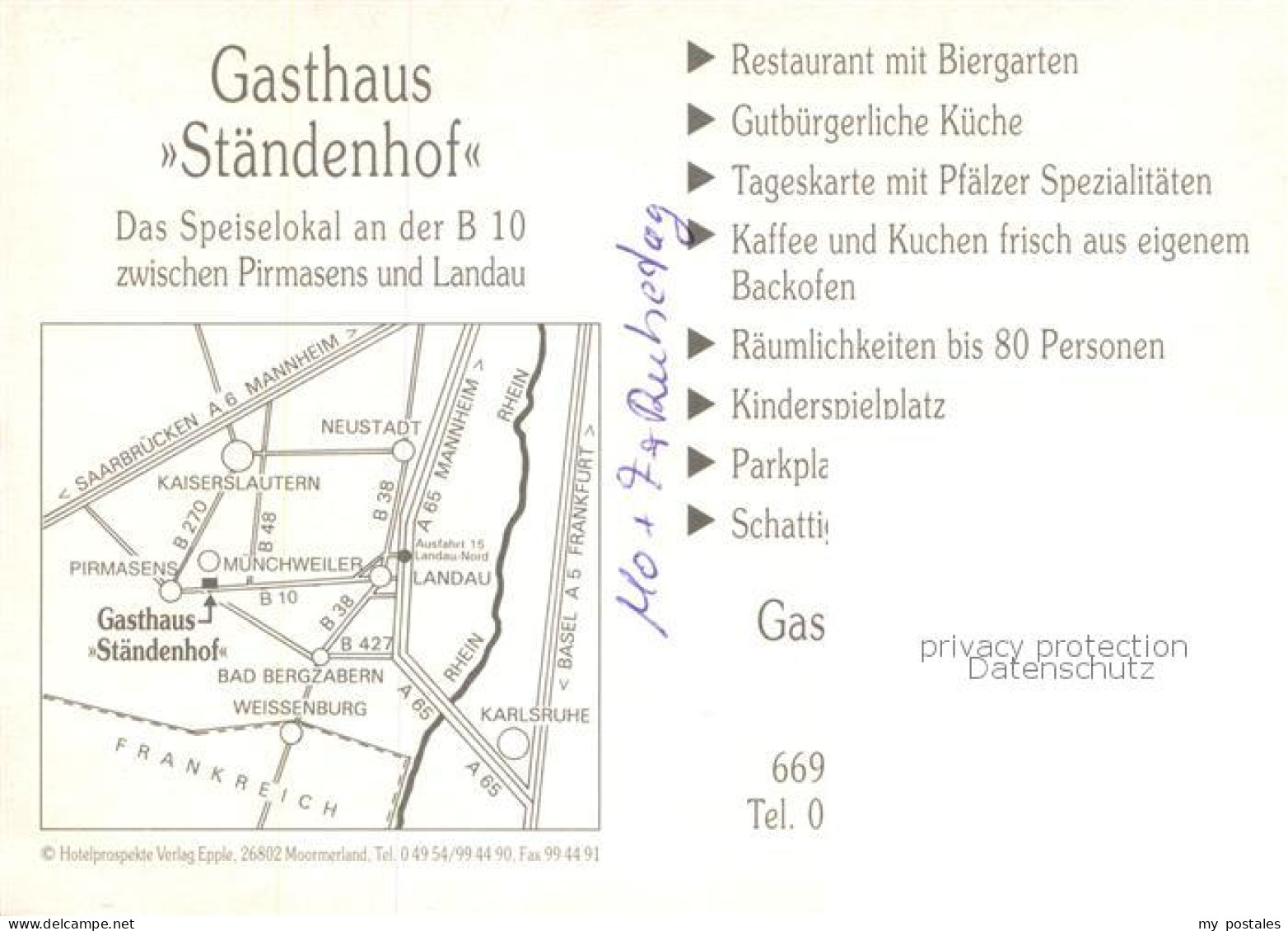 73785791 Muenchweiler Rodalb Gaestehaus Staendenhof Gastraeume Muenchweiler Roda - Altri & Non Classificati