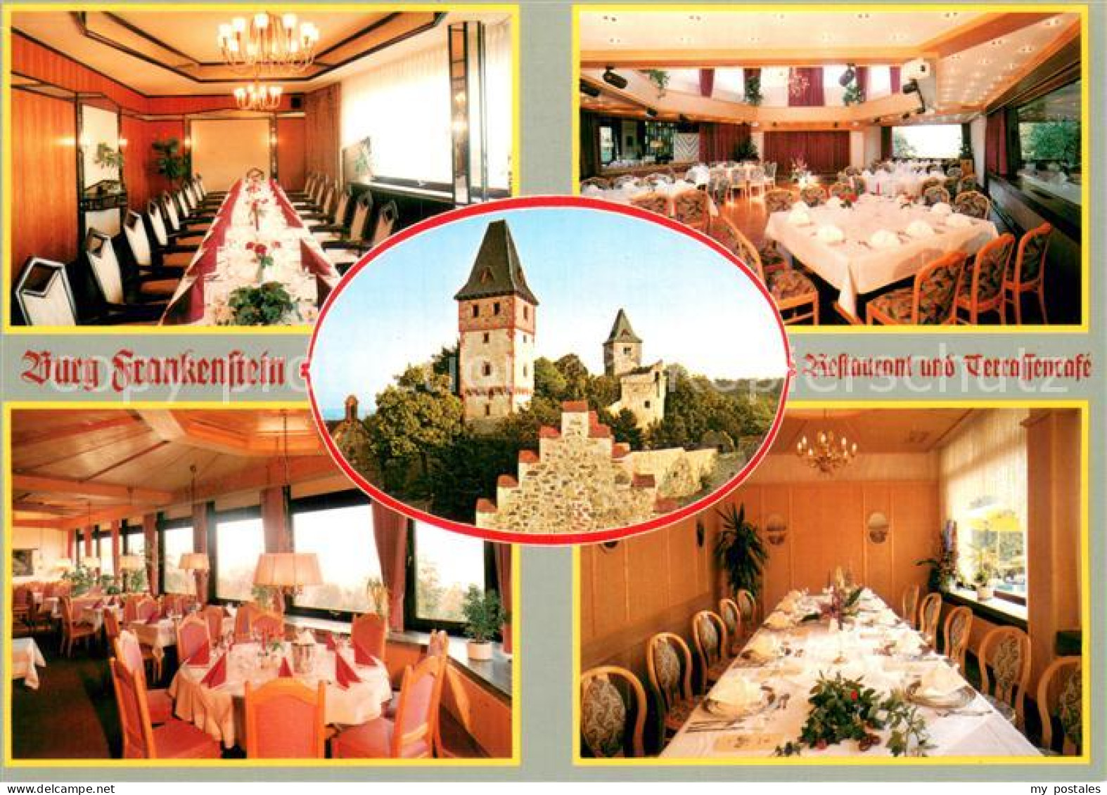 73785781 Muehltal Hessen Burg Frankenstein Restaurant Und Terrassencafe Gastraeu - Other & Unclassified