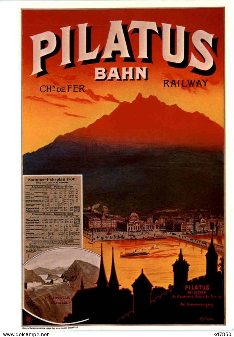 Pilatus Bahn - REPRO - Sonstige & Ohne Zuordnung