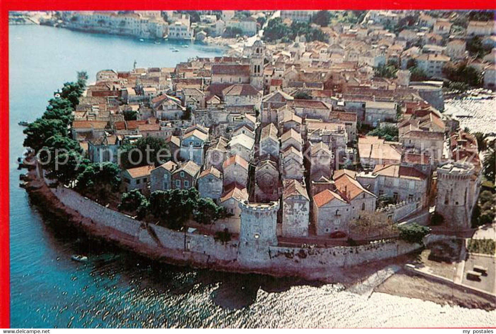 73785775 Korcula Croatia Fliegeraufnahme  - Kroatien