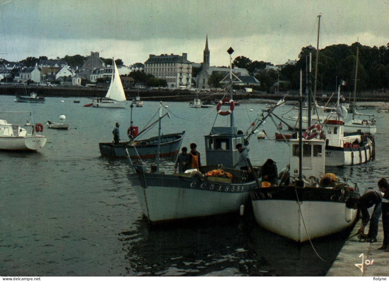 Combrit - La Cale De Sainte Marine Face à Benodet - Bateaux De Pêche - Combrit Ste-Marine