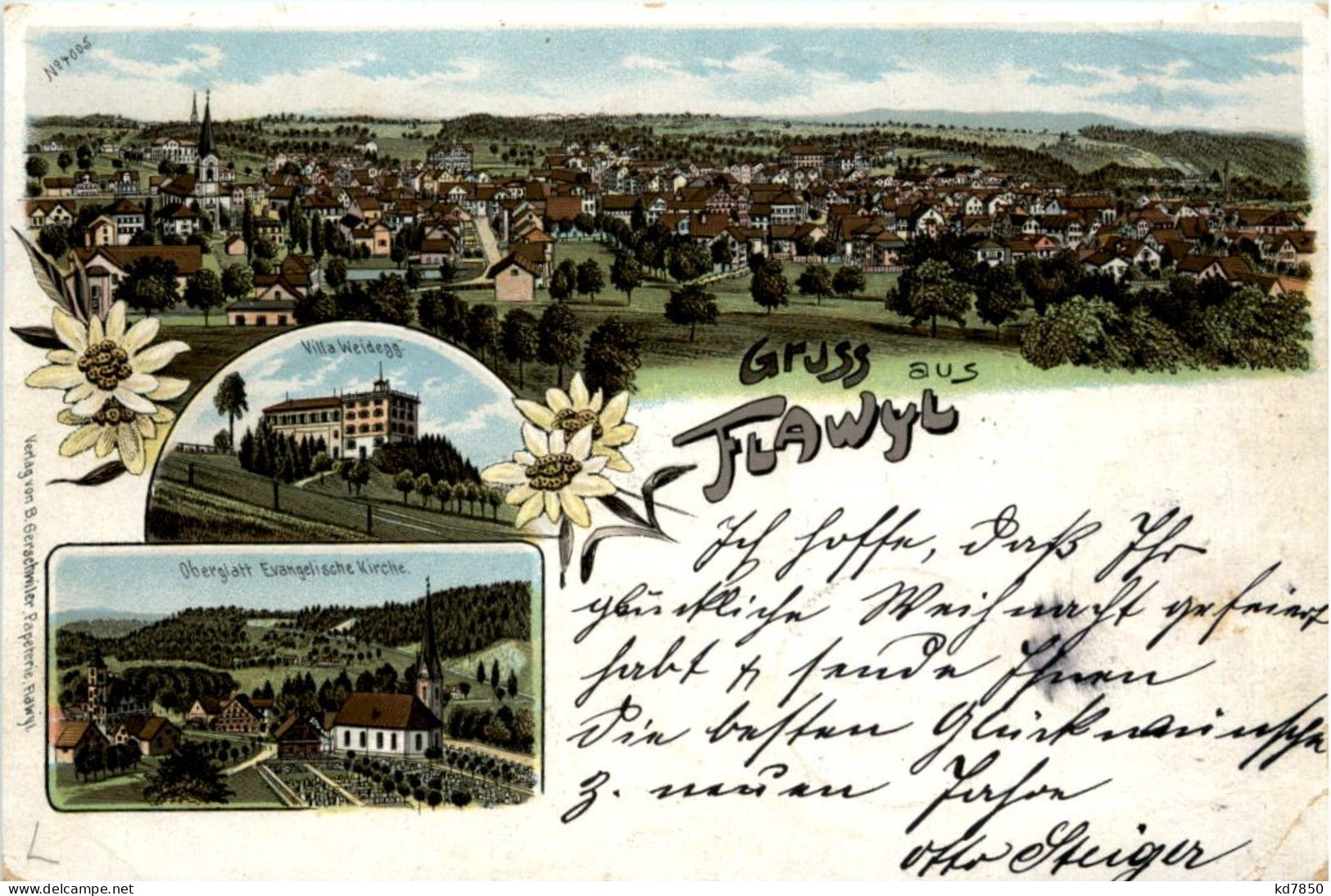 Gruss Aus Flawil - Litho - Flawil