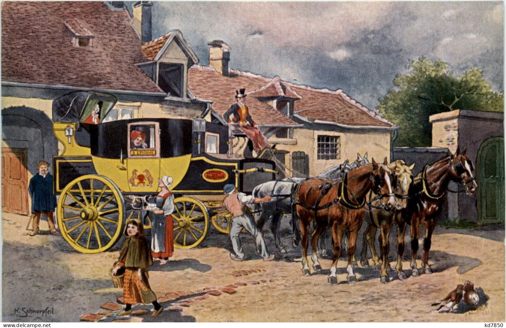 Französische Eilpost Im Jahre 1840 - Andere & Zonder Classificatie