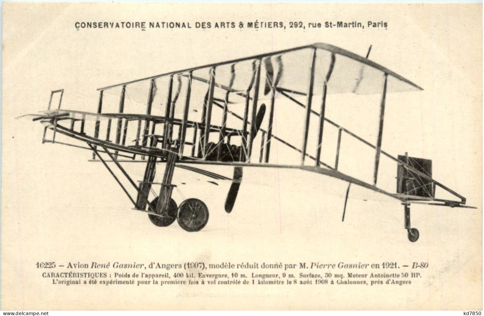 Paris - Conservatoire National Des Arts Et Metiers - Airplane - Musea