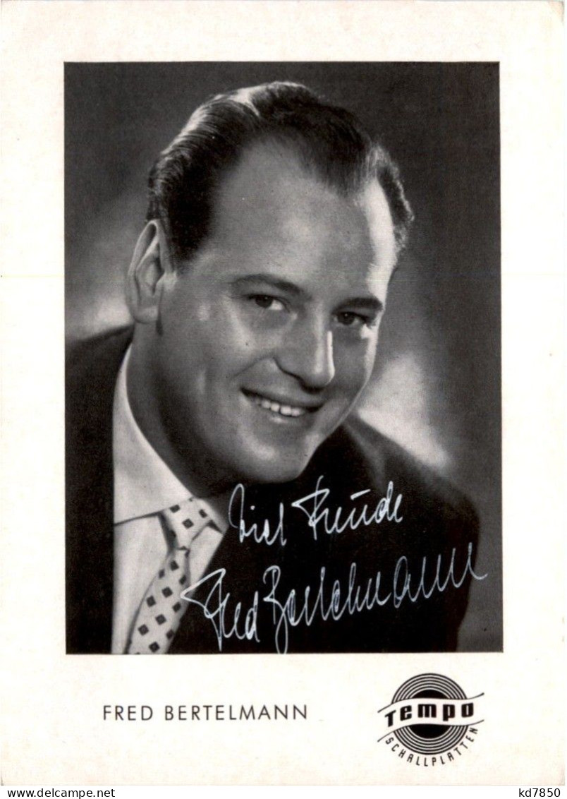 Fred Bertelmann Mit Autogramm - Artistes