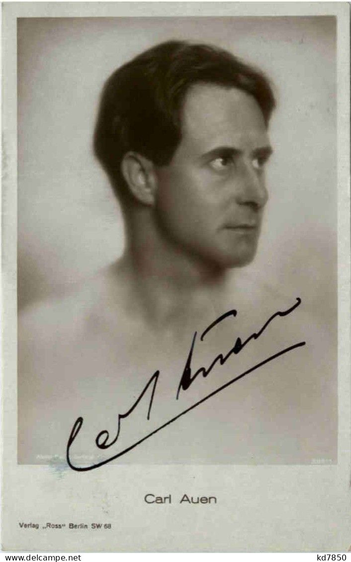 Carl Auen Mit Autogramm - Actors