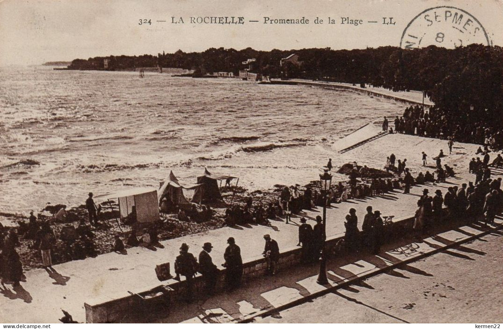 CPA 17 LA ROCHELLE Promenade De La Plage - La Rochelle