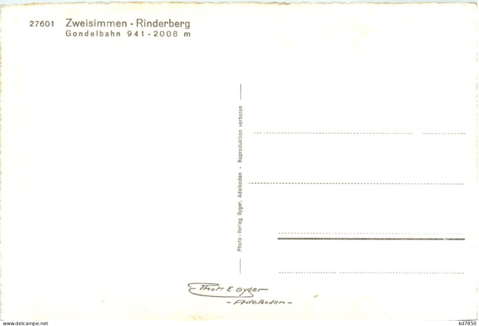 Zweisimmen - Rinderberg - Zweisimmen