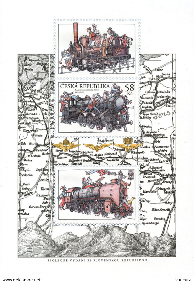 A 1155 Czech Republic  150th Anniversary Of Kosice-Bohumin Railway Line 2022 - Unused Stamps