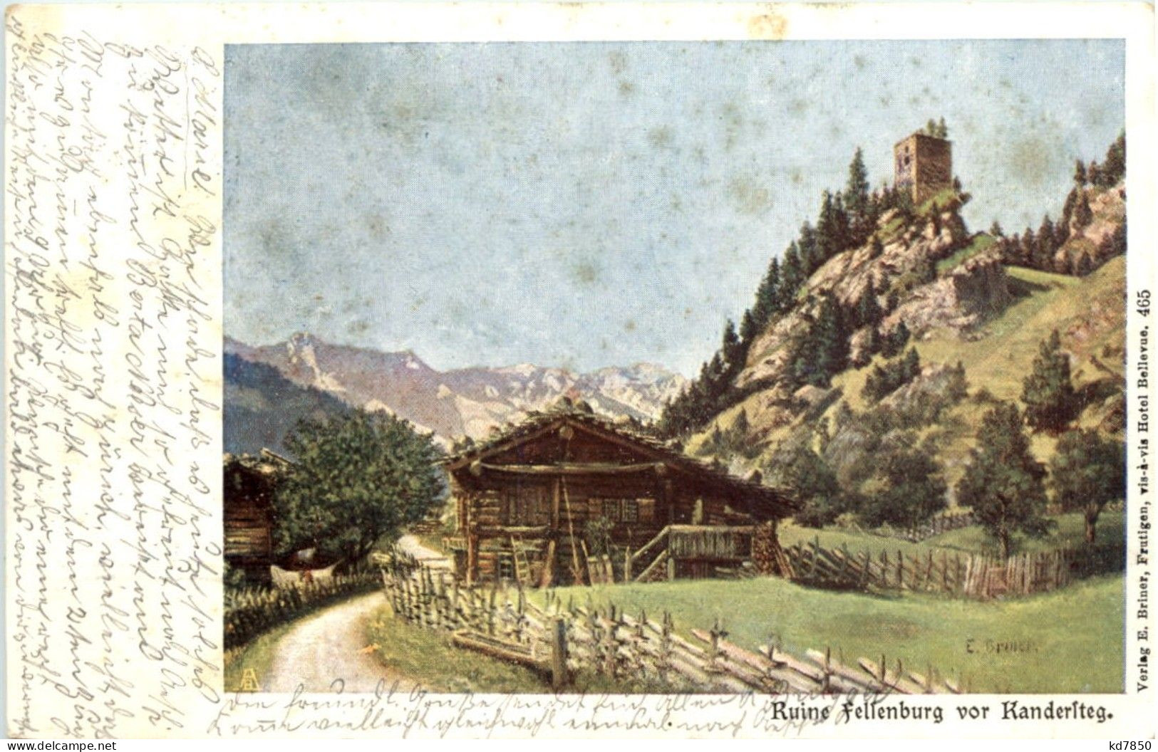 Ruine Fellenburg Vor Kandersteg - Kandersteg