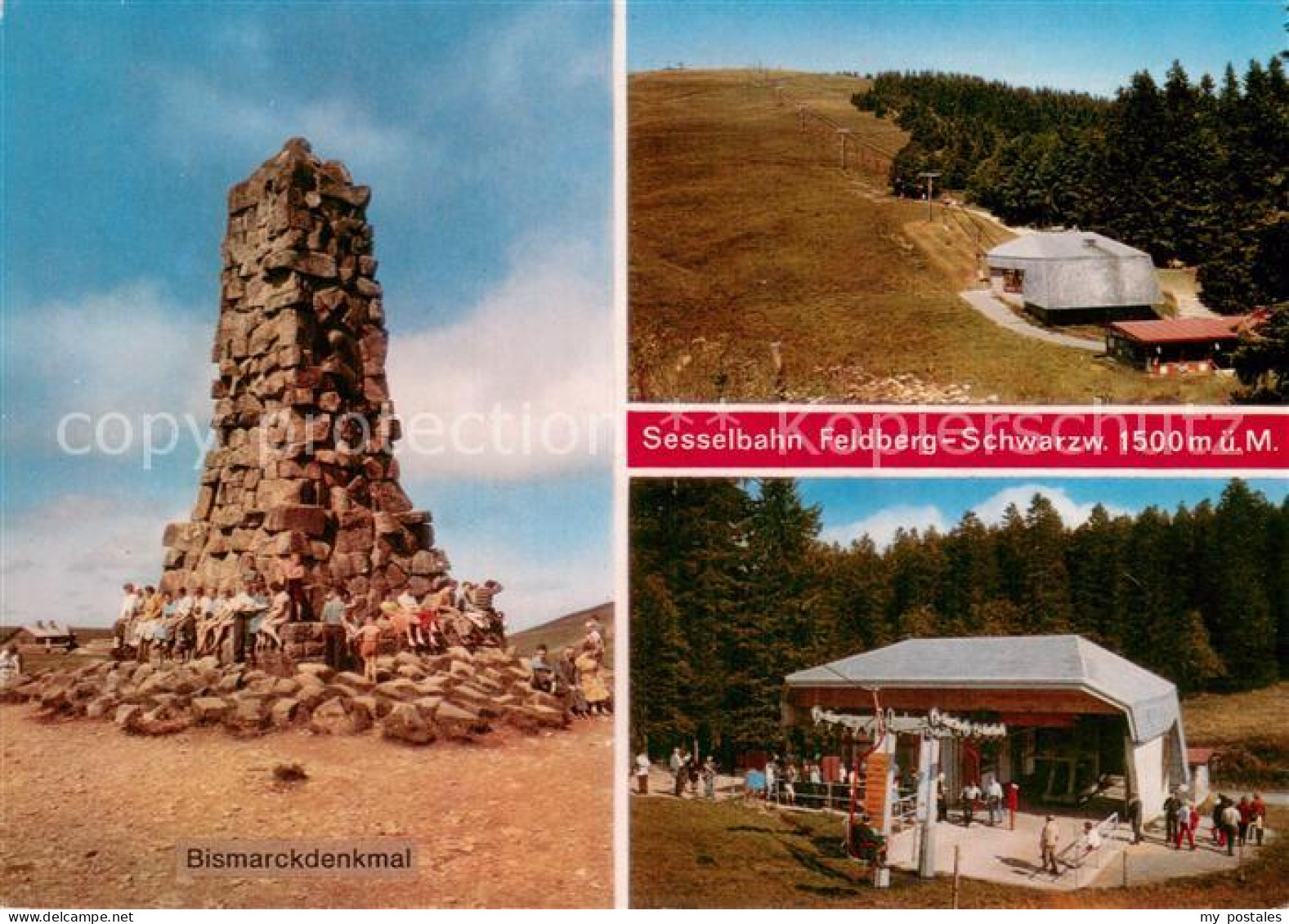 73785708 Feldberg 1450m Schwarzwald Bismarckdenkmal Sesselbahn Talstation  - Feldberg