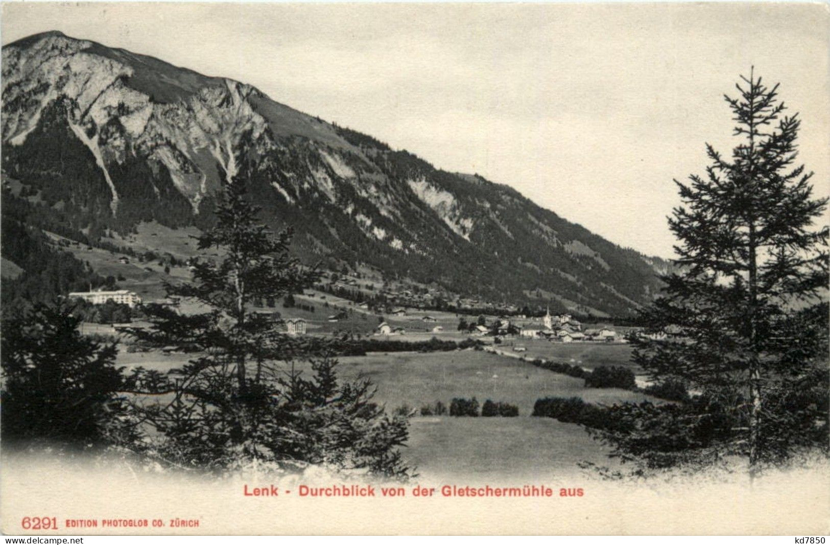 Lenk - Durchblick Von Der Gletschermühle Aus - Lenk Im Simmental